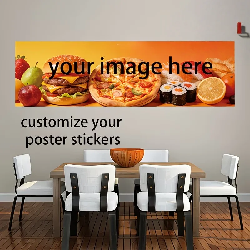 Any Picture Custom Stickers Holiday Markets And Seasonal Fairs For Stall Decoration Product Ads And Commercial Brand Promotion