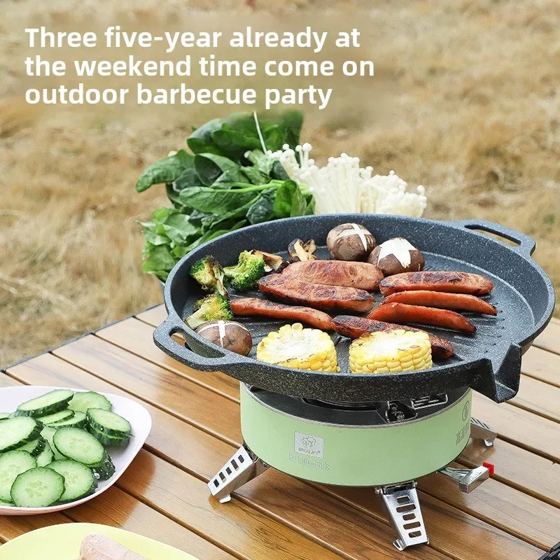 BULIN nouveau poêle extérieur Portable Plateau Camping cuiseur coupe-vent Cassette poêle équipement de cuisson eau chaudière poêle