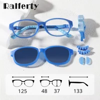 Ralferty gafas de sol polarizadas para niños 2 en 1 Clips en gafas UV400 gafas graduadas ópticas para miopía monturas para niños