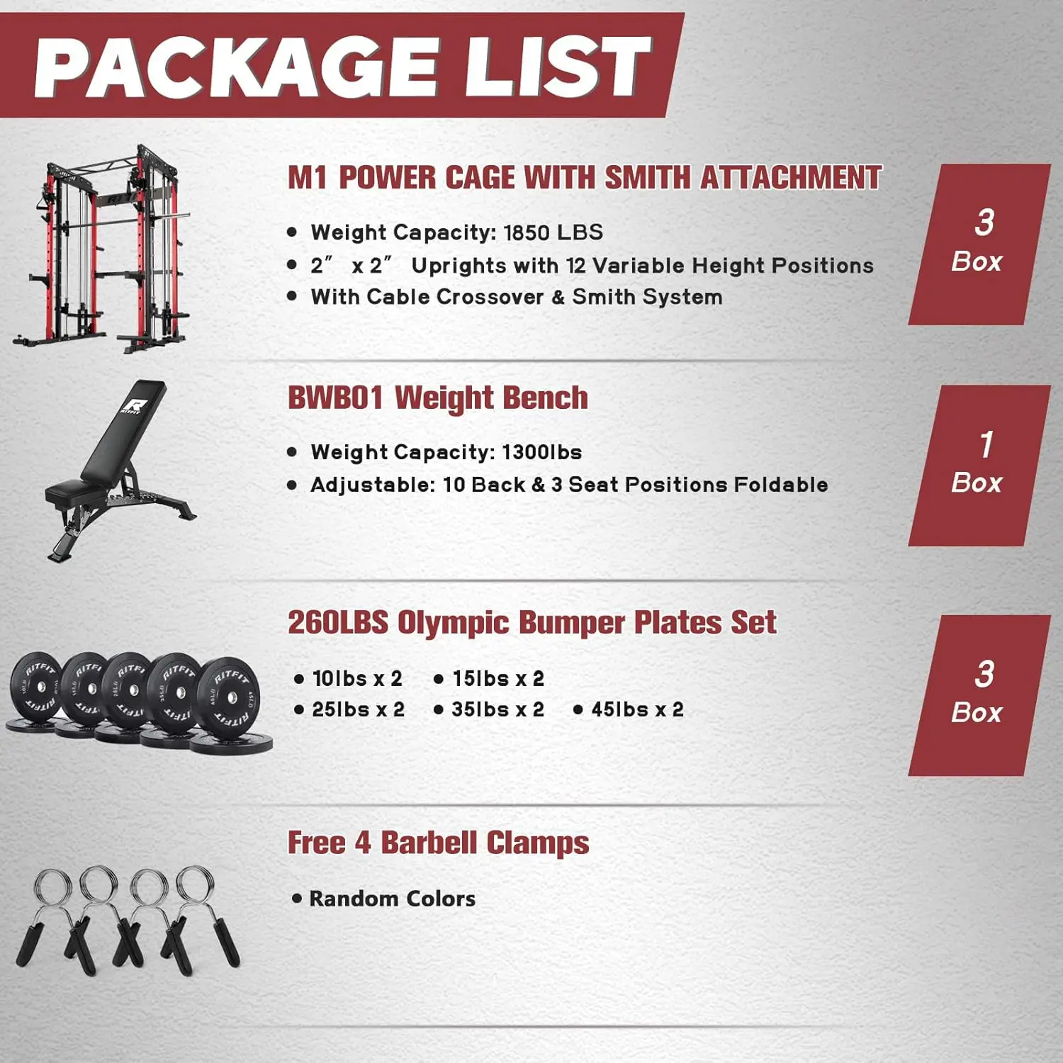 Smith Machine with Cable Crossover System, Multi-Function Squat Rack Power Cage for Home Gym, Power Rack and Packages