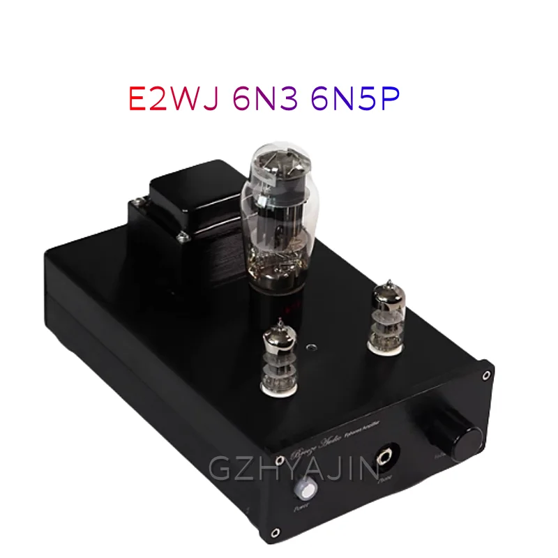 E2WJ electronic tube headphone amplifier without noise 6N3 6N5P 5670 6080 E2W headphone amplifier