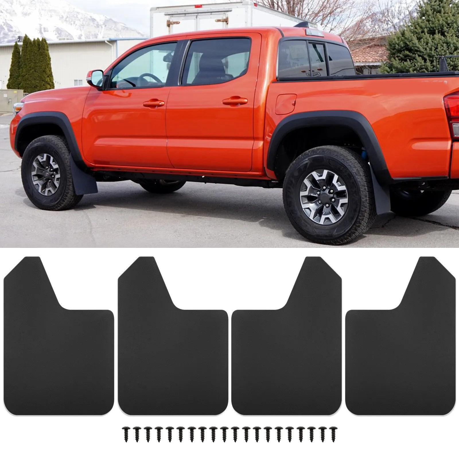 

4PCS Wide Rally Mud Flaps Splash Guards Mudguards For Toyota Tacoma 1995-2023