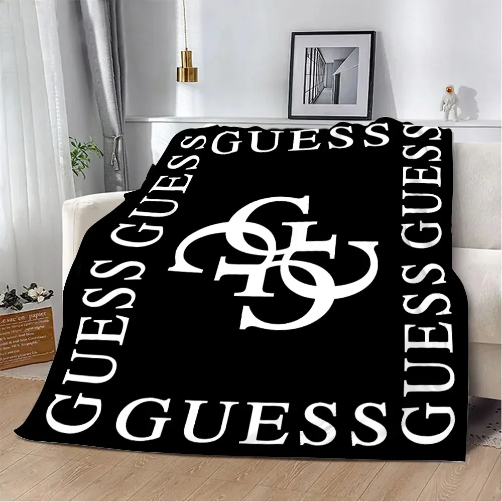 Fashion Letter G-Guesses Printed Blanket Picnic Blankets Warm Blanket Soft and Comfortable Blanket Home Travel Birthday Gift