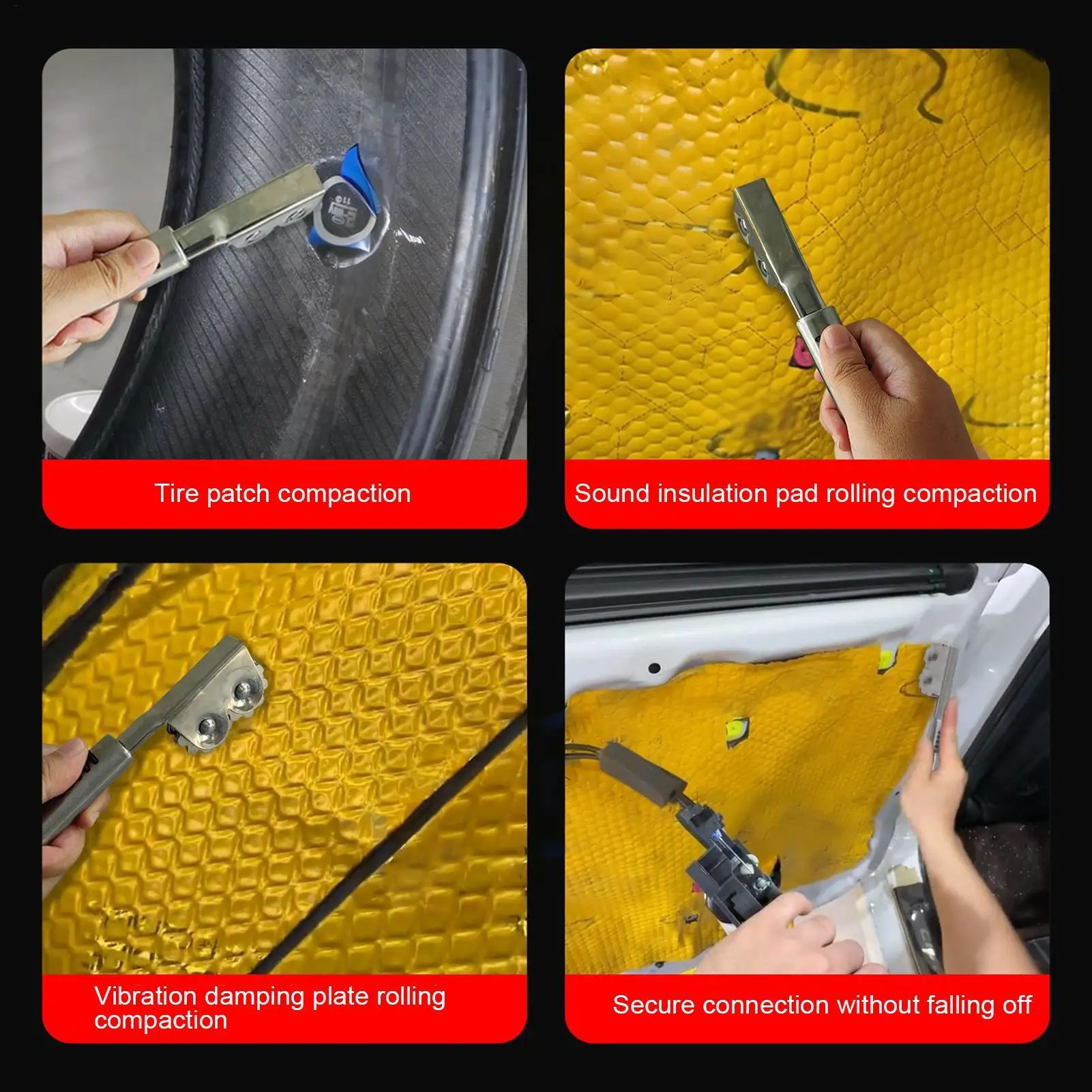 

Звукоизоляционные инструменты для ремонта интерьера, вращающееся колесо, изоляционный ролик для автомобиля, двери, грузовика, прицепа, внедорожника, автофургона, кожаное ремесло