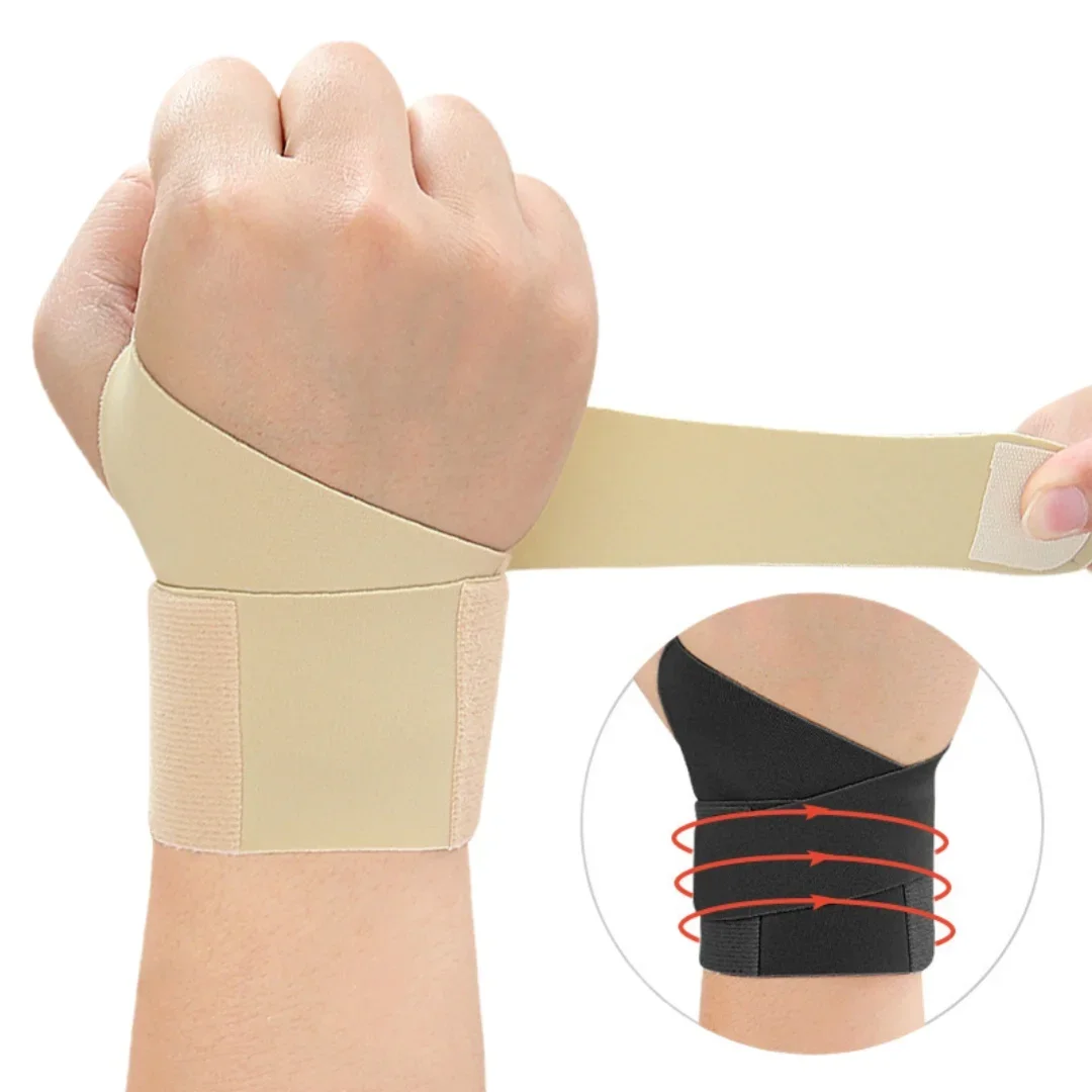 

1pcs Elastic Thin Adjustable Wrist Brace Compression Strap Wrist Support Thumb Joint Protector for Sports Carpal Tunnel Relief