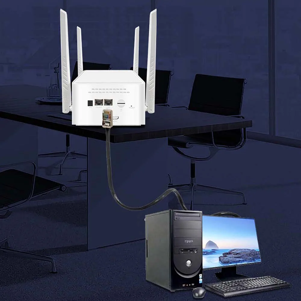 Imagem -05 - Roteador Wifi 300mbps Cartão Sim Modem sem Fio ao ar Livre Lte Wi-fi 5dbi Antenas Externas Networking Wan Lan Hotspot Tianjian4g