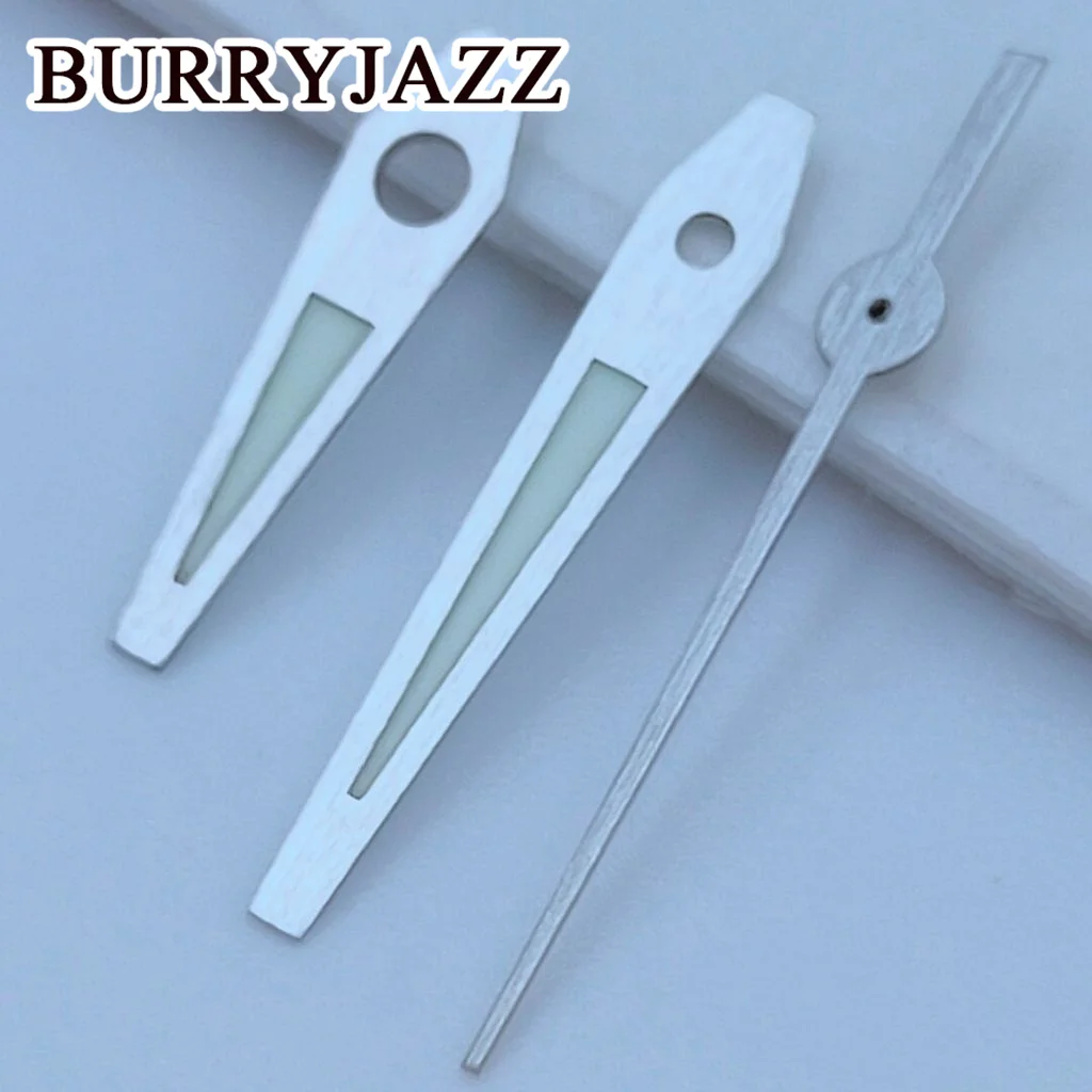 BURRYJAZZ Silver Gold Gun Color Rose Gold Watch Hands Luminous Hands Fit NH35 NH36 7S26 7S36 4R35 4R36 Movements