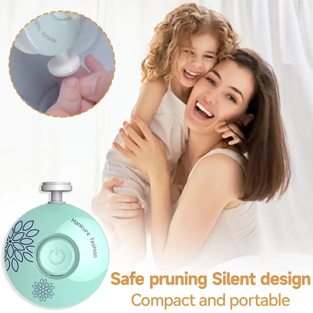Electric Baby Nail Trimmer Kid Nail Polisher Tool Infant Manicure Scissors Baby Hygiene Kit Baby Nail Clipper Cutter For Newborn