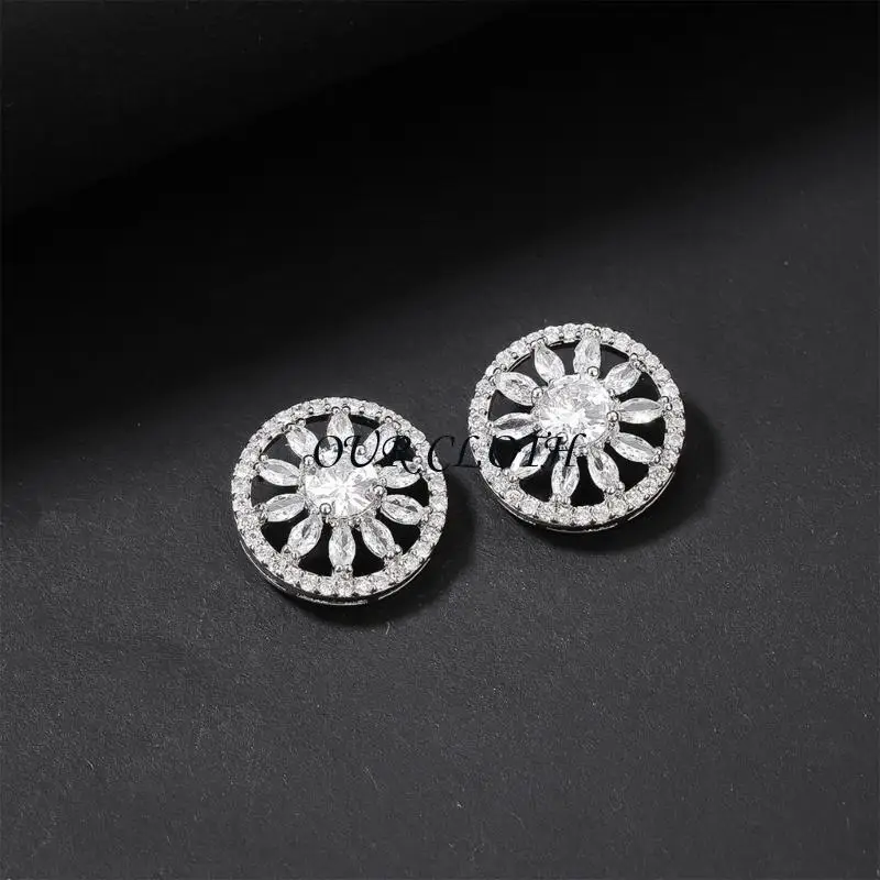 Hollow Sewing Button with Sparkling Perfect for Fashion Enthusiasts Y1AC