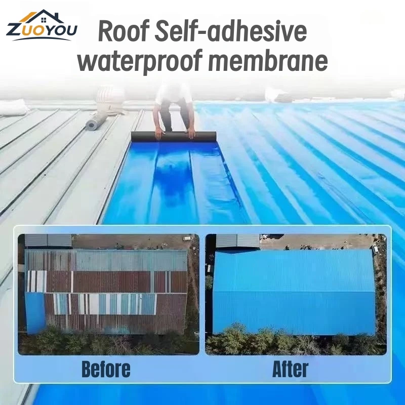 

Self Adhesive Waterproof Roof Leak Repair Tape Heavy Duty Crack Sealing Weatherproof Tape for Home Roof Renovation 10/20/30/50cm