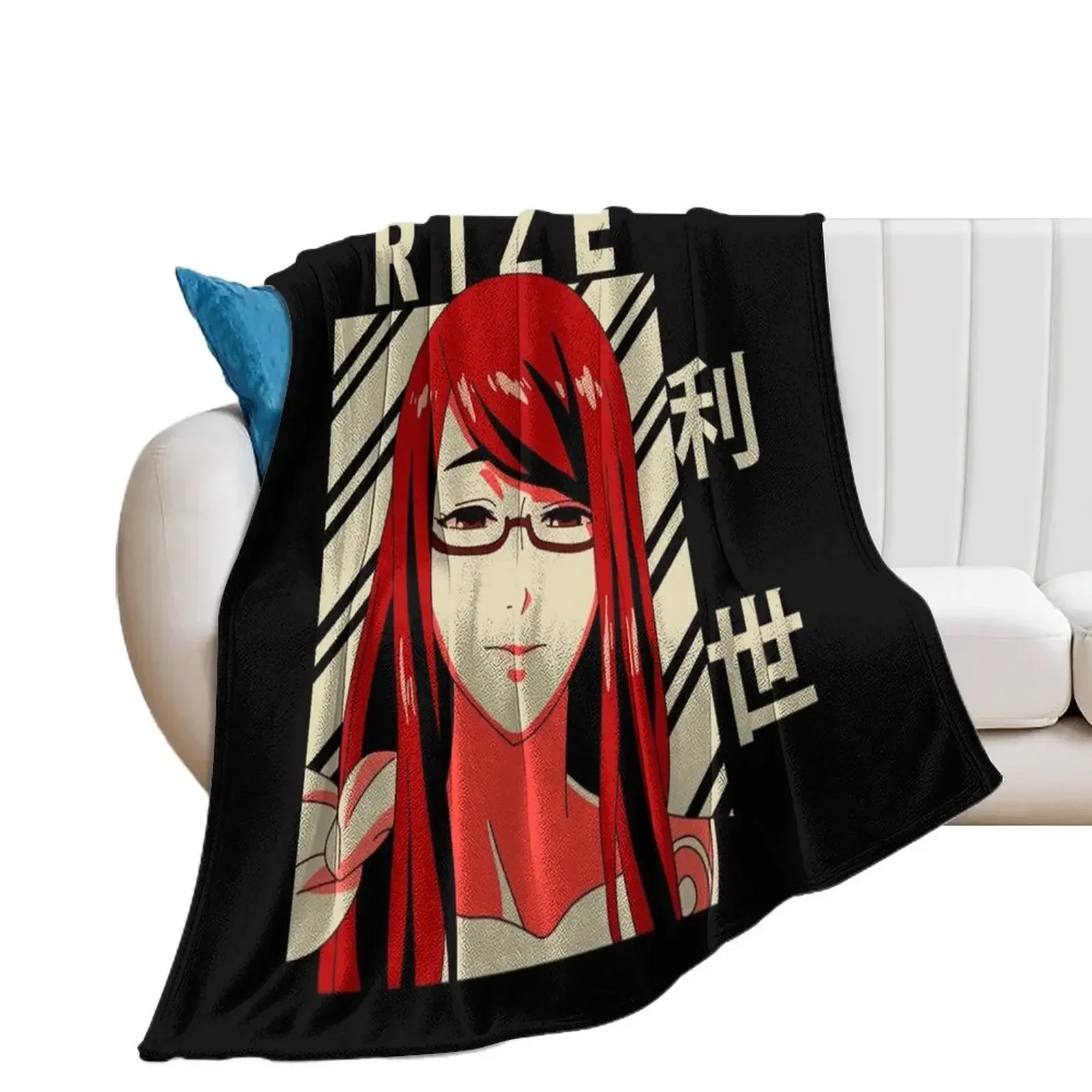 Rize Kamishiro - Vintage Art Throw Blanket warm winter Fashion Sofas Soft Beds Flannel Blankets