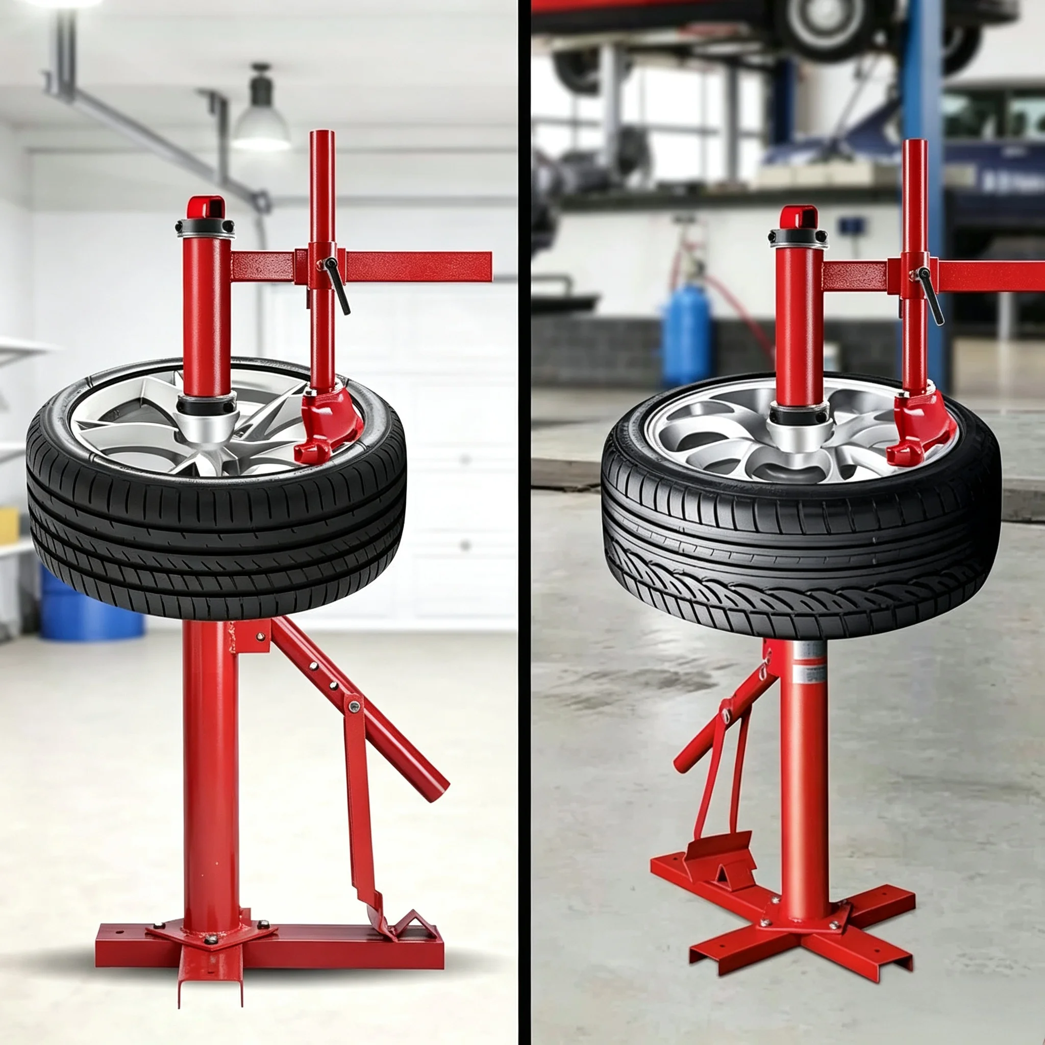 Manual Tire Changer Duck Head Adapter Kit, Labor-saving Tire Mount & Demount Tool with Duck Head Attachment