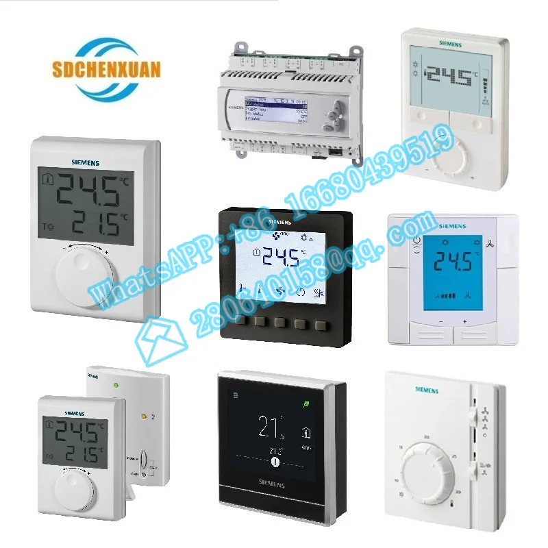 RDG165KN Room thermostat with KNX communications and built-in humidity sensor   control AC 24 V