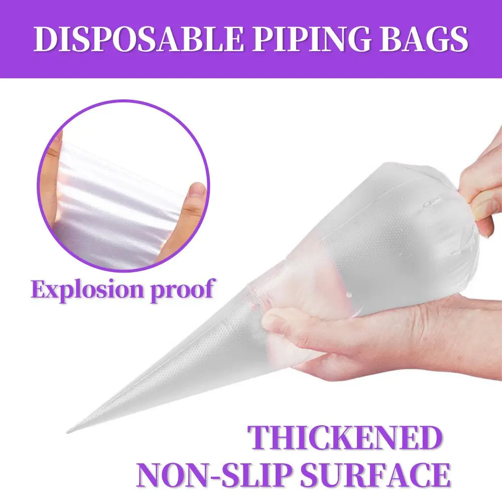 100/50/20pcs Disposable Piping Bag Pastry S Icing Fondant Cake Cream for Decorating Pastries Cakes Baking Tools
