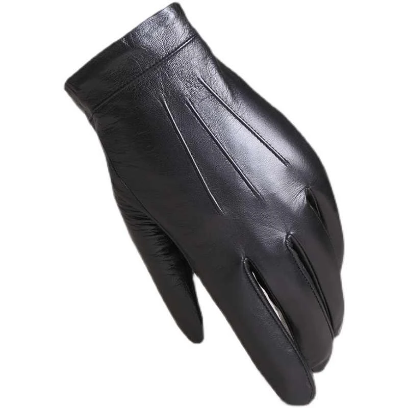 

Перчатки из натуральной овчины для мужчин, вождение, езда на велосипеде, сенсорный экран, сенсорный экран, ремонт рук, грелка для рук зимой