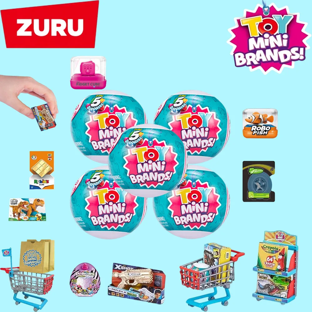 ZURU 5 Surprise Supermarket Series 1, Caja Sorpresa con Juguetes en Miniatura, Coleccionables, Figuras en Cápsula