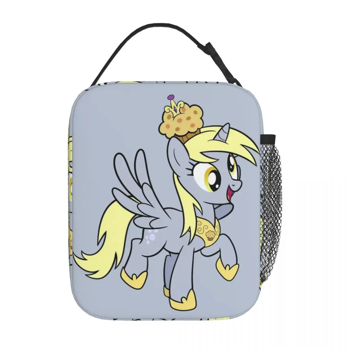 

Derpy Hooves The Muffin Queen Изолированные сумки для обеда Большой контейнер для еды Mlp Сумка-холодильник Tote Ланч-бокс Школьные сумки для хранения еды