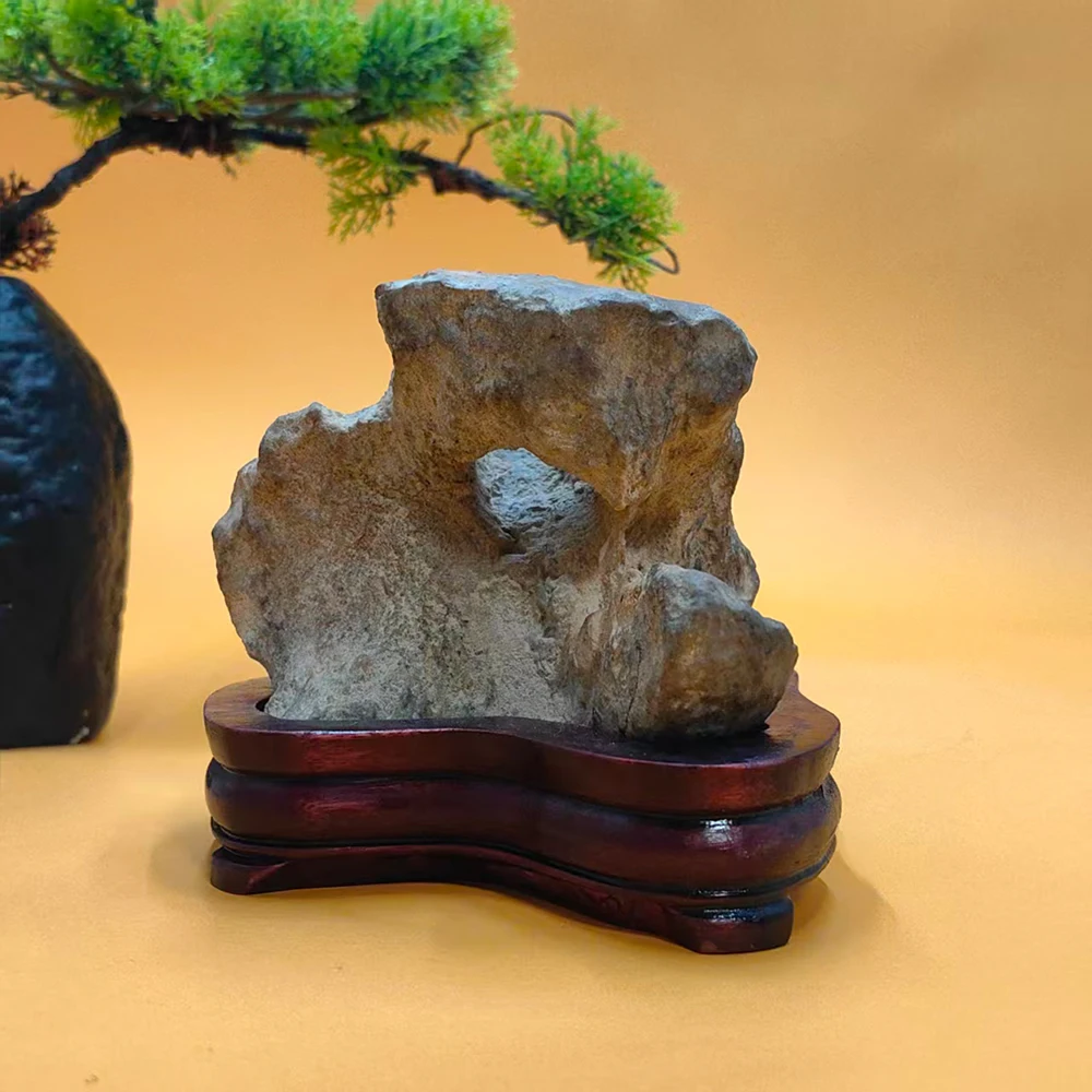 MTBUY 1PC Sculpture Stone Mountain Rock Collection  Asian Natural Stone Cadeau Homme Office Decoration Rough Stone Suiseki Stone