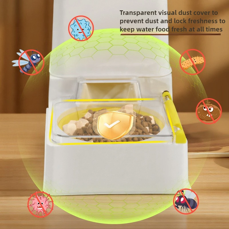 Automatic Cat Feeder Professional Cat Bowl Pet Feeder Stainless Steel Ceramic Bowls Feeder Kibble Pet Food Dispenser Feeders