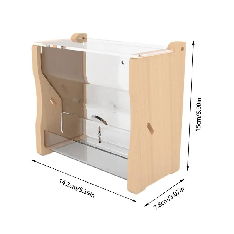 Quail Feeder 4 Clear Chicken Food Dispenser Chicken Feeder Practical Box Bowl Portable Easy To Install Detachable Quail Accesery