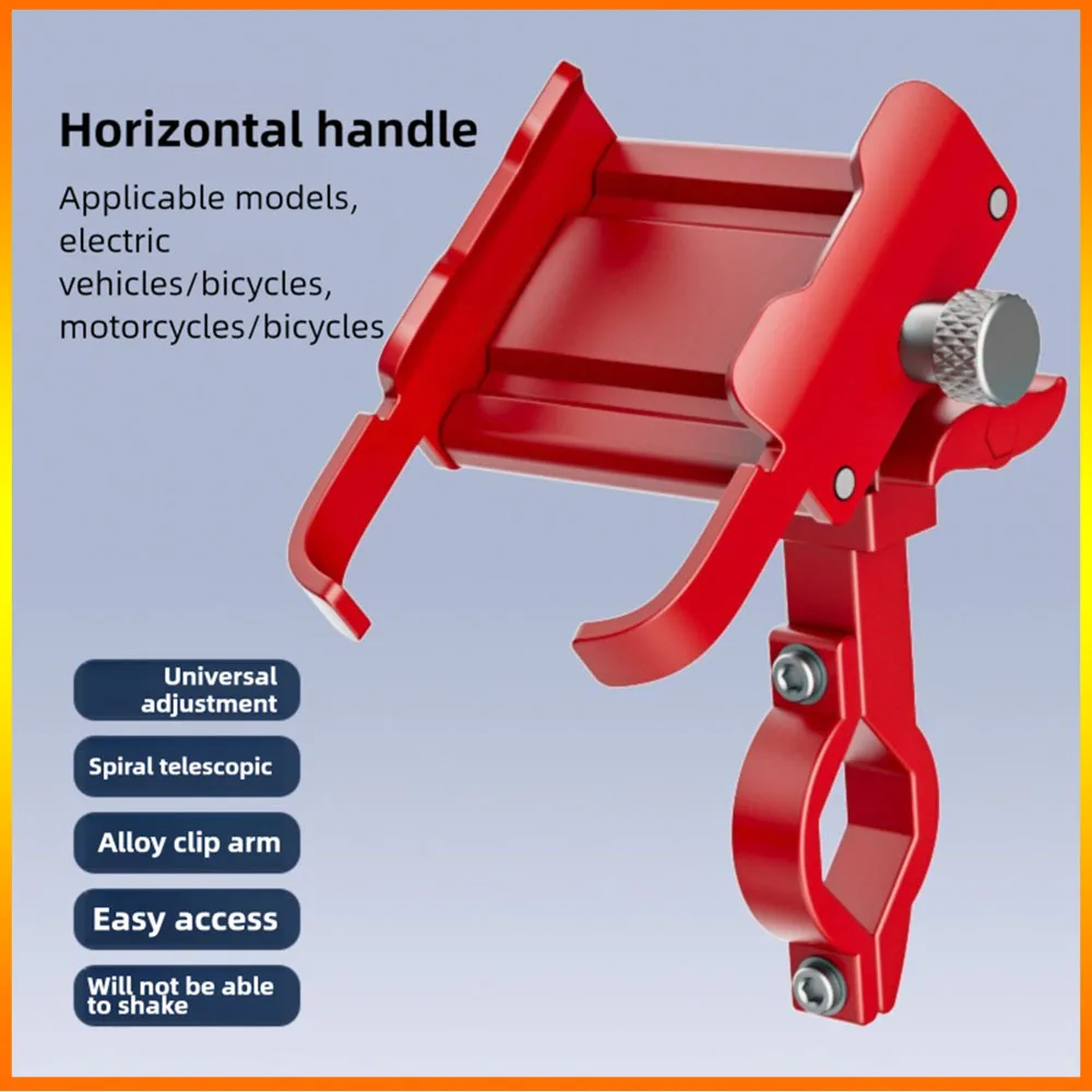 Dudukan Telepon Sepeda 360 °   Rotasi Aluminium Aloi MTB Sepeda Ponsel Braket GPS Skuter Sepeda Motor Stang Mount Ponsel Berdiri