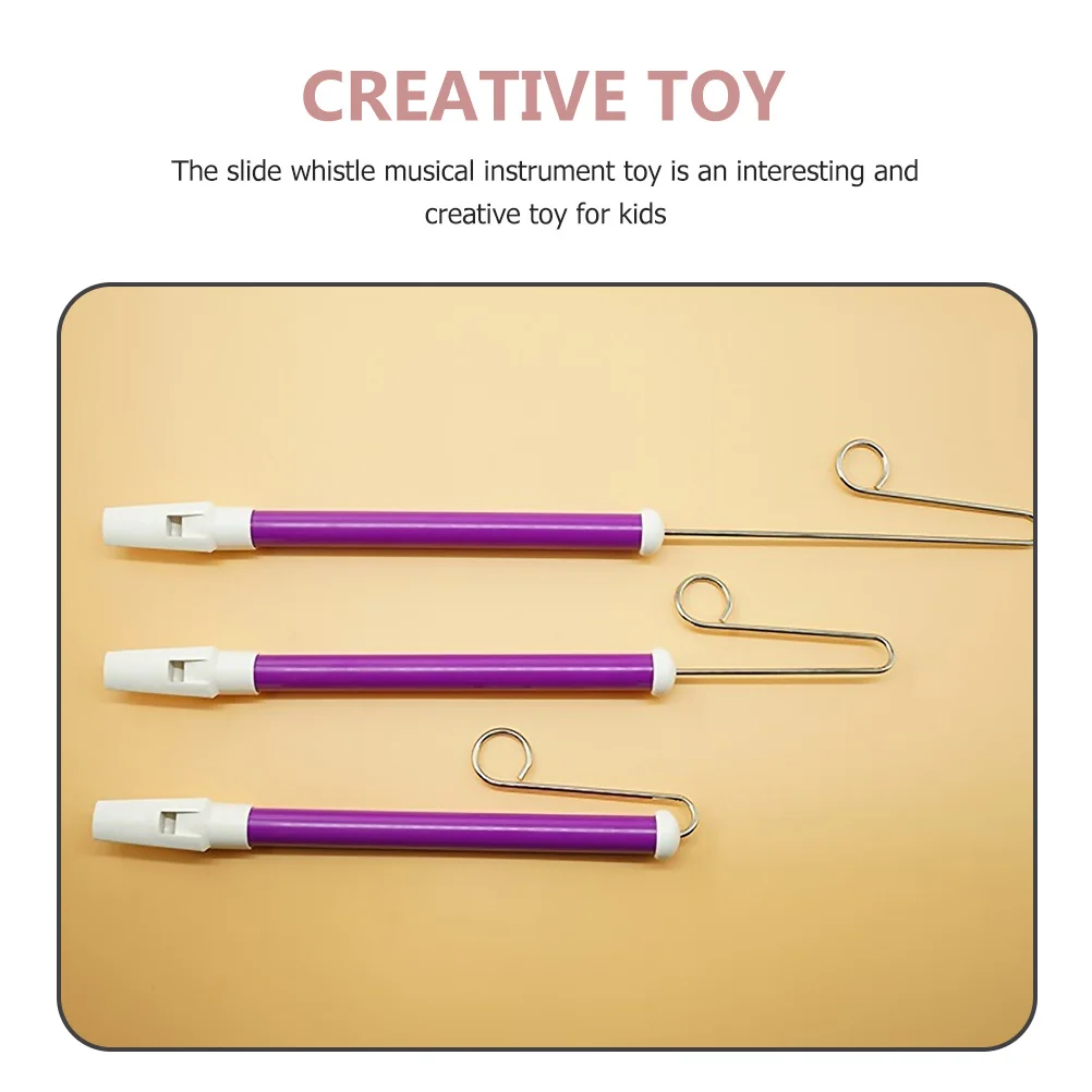 

2Pcs Slide Whistles for High-Grade Material Fine Details Excellent Workmanship Musical Plaything Slide Whistles