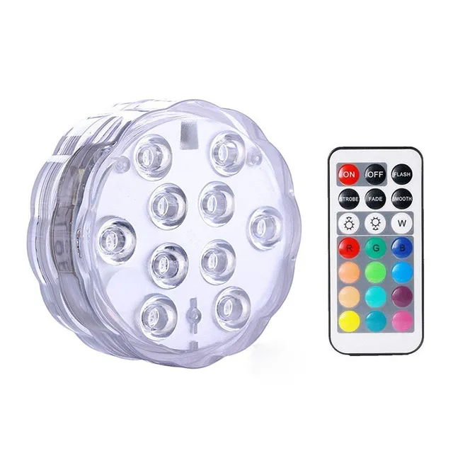 

IP68 Waterproof Multi Color Submersible LED Lights Underwater Night Lamp Tea Light Vase Bowl Party Wedding Christmas Decoration