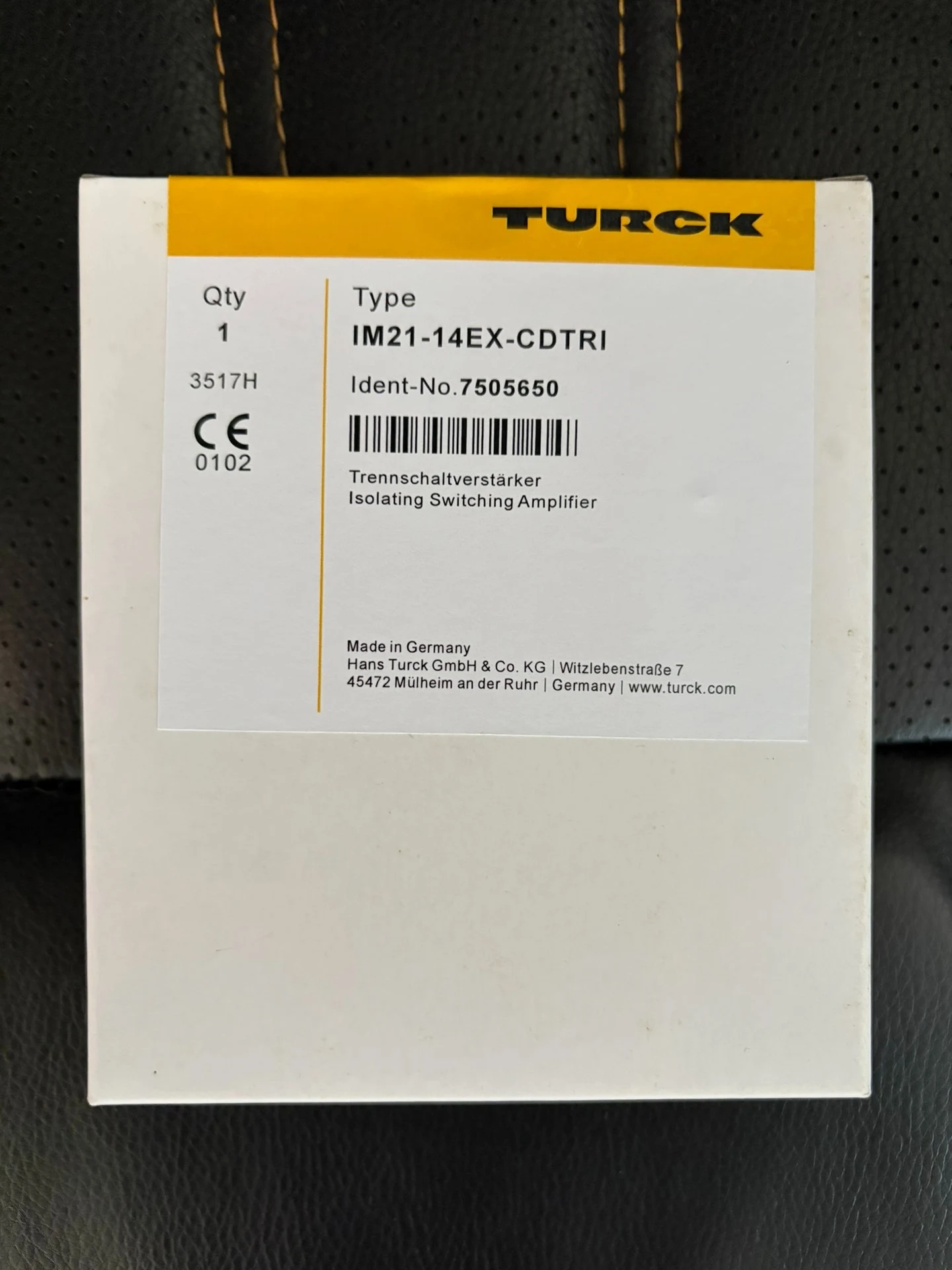 Turck IM21-14EX-CDTRI Isolation Barrier 7505650