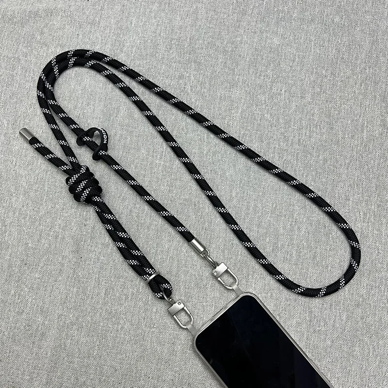 

180cm Mobile Phone Lanyard Crossbody Neck Carrying Outdoor Sturdy And Durable 8mm Thick Anti-lost Strap Rope Adjustive Lanyard