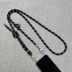 180cm Mobile Phone Lanyard Crossbody Neck Carrying Outdoor Sturdy And Durable 8mm Thick Anti-lost Strap Rope Adjustive Lanyard
