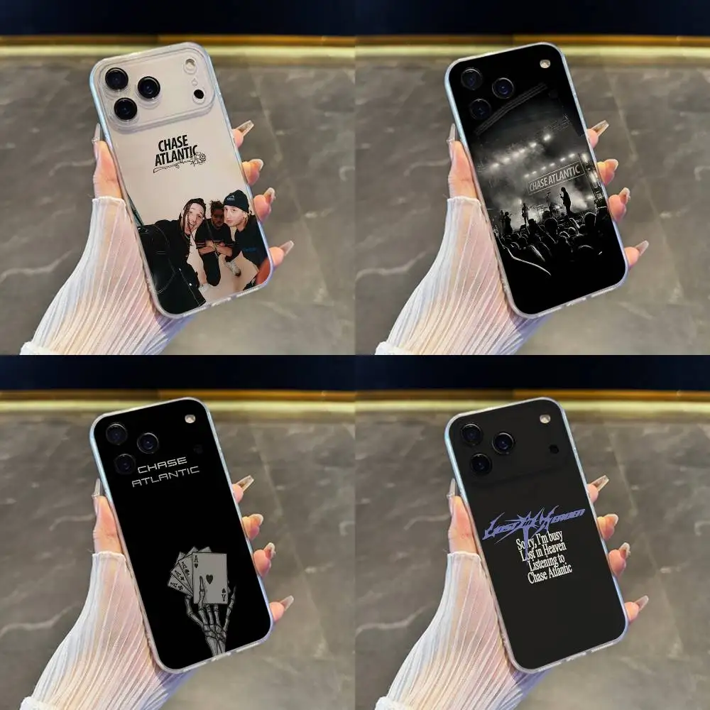 

C-Chase Atlantic Music Group Phone Case For iPhone 17,16,15,14,13,12,11 Pro,Max,Plus,X,XS,XR,SE4,E Mini Transparent Soft Cover
