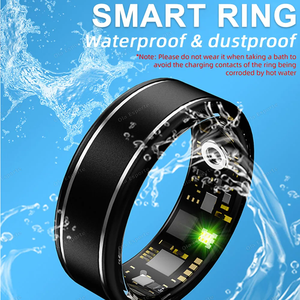 

2025 Новое умное кольцо для мужчин, женщин, монитор сердечного ритма и кислорода в крови Smartring IP68, водонепроницаемое, мультиспортивное кольцо для мужчин и женщин