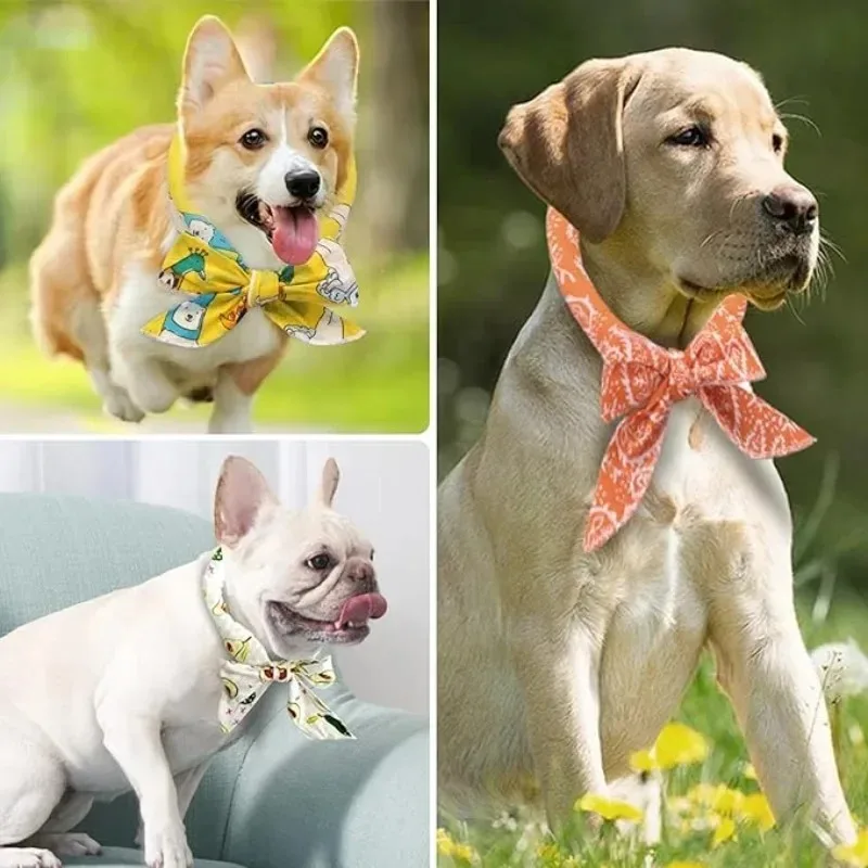 Adjustable Summer Cartoon Pet Ice Scarf Cooling for Cats and Dogs Japanese Korean Style Reusable Neck Wrap