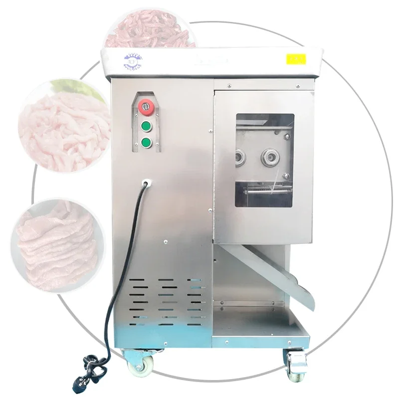 Automatic Meat Cutting Machine For Pork Beef Sheep Lamb Chicken Breasts Commercial Slicing Shredding Machine