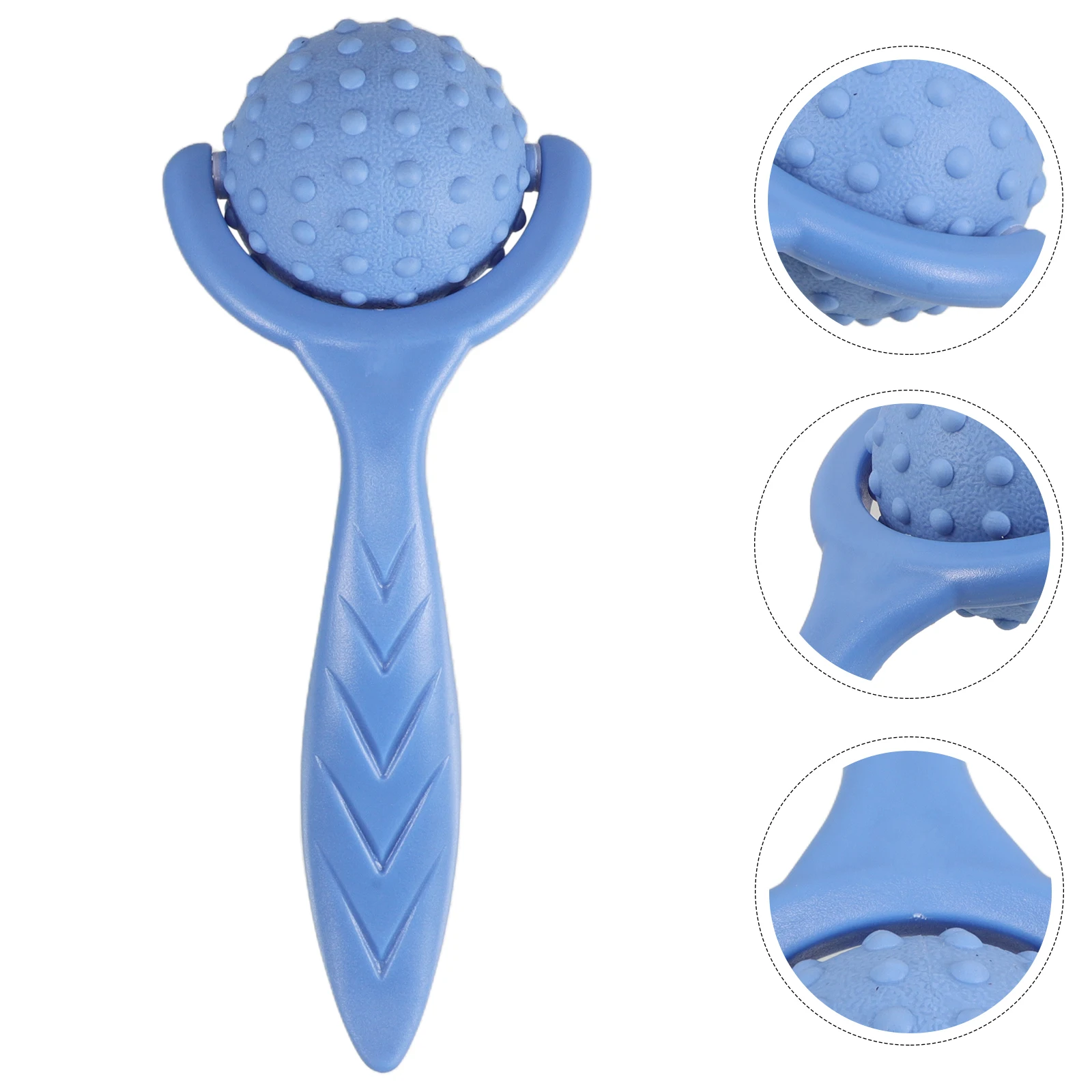

Multifunctional Spiky Roller Massager Handheld Deep Muscle Relief Acupoint Stimulation Portable Yoga Fitness Massage Tool For