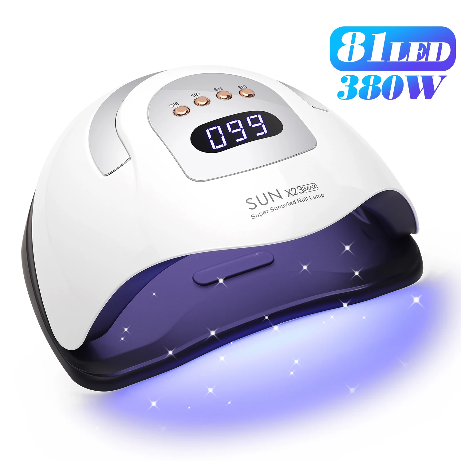 81LEDS Professional Nail Dryer Lamp For Manicure Powerful UV LED Gel Nail Lamp With Automatic Sensing Gel Polish Drying Lamp