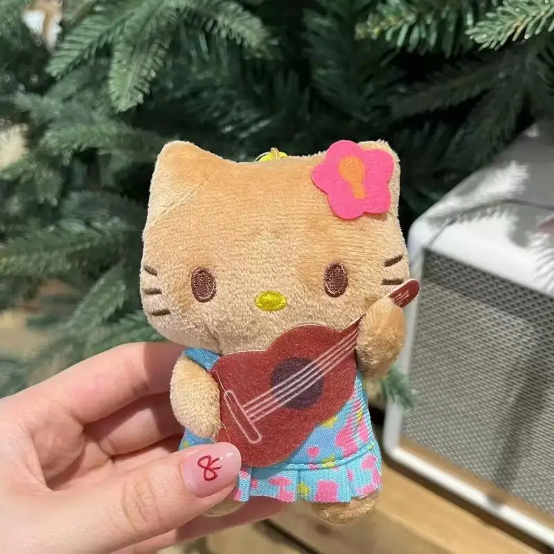 かわいいサンリオハローキティ海辺木琴ぬいぐるみ漫画バックパックペンダントキーホルダーアニメ人形女の子の誕生日ホリデーギフト