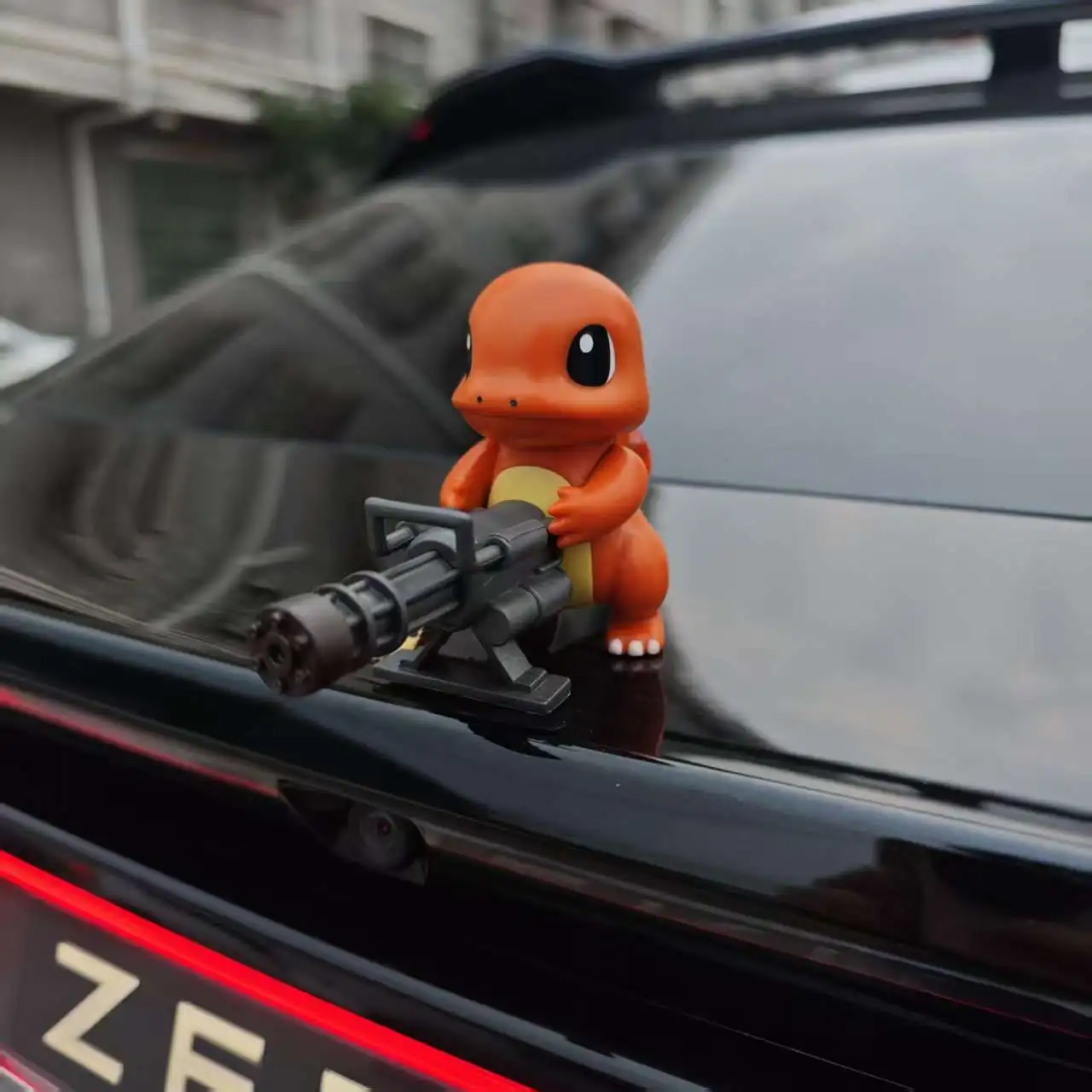 9cm Charmander Car Rear Figurine Road Bandit Gatling Car Dashboard Decoration Doll Toy Funny Interesting Toy - view 5