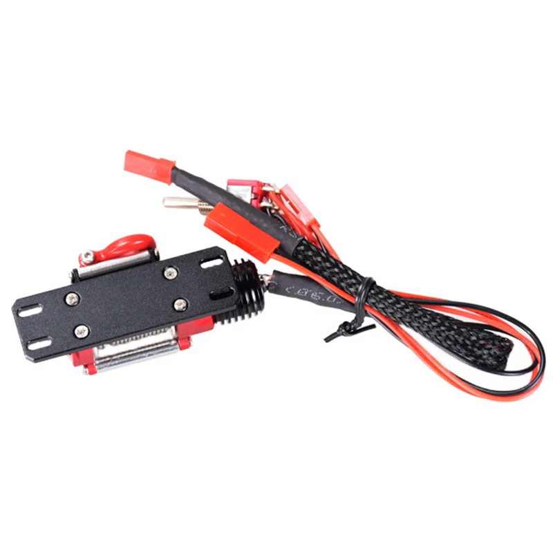 Electric Winch With Steel Rope Hook Universal Remote Control Car Climbing Car Off-Road Vehicle