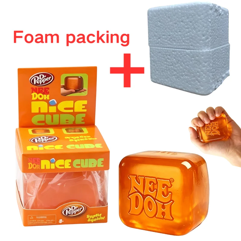 Schylling Nice Cube Sensorischer Fidget-Würfel zur Stresslinderung und Konzentration, Schreibtisch-Spielzeug, Überraschungs-Puzzle-Geschenke für Erwachsene und Kinder