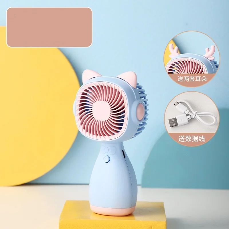 Simpatico Mini ventilatore USB ventilatore portatile portatile ricaricabile Mini pratico ventilatore tascabile a basso rumore piccolo ventilatore elettrico dormitorio per studenti