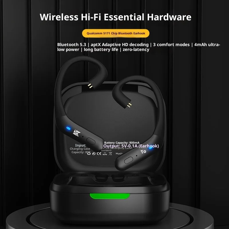 KZ AZ20 HiFi Wireless Kopfhörer Bluetooth 5.3 mit aptX HD Audio Ohrbügel Sport Headset