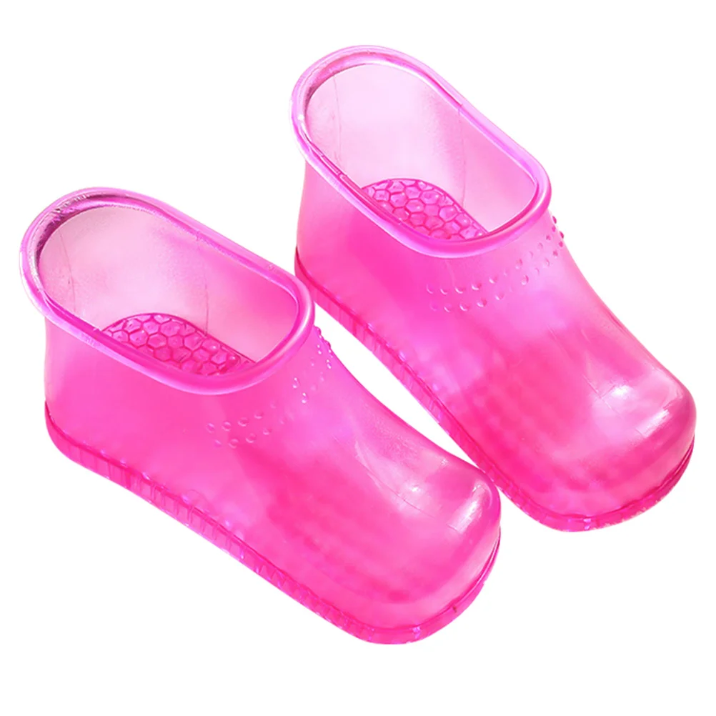 

Foot Bath Shoes Bucket Soaking Spa Boots Basin Soak Washing Boot Tub Pedicure Toe Pump Slippers PVC Foot Soaking Boots