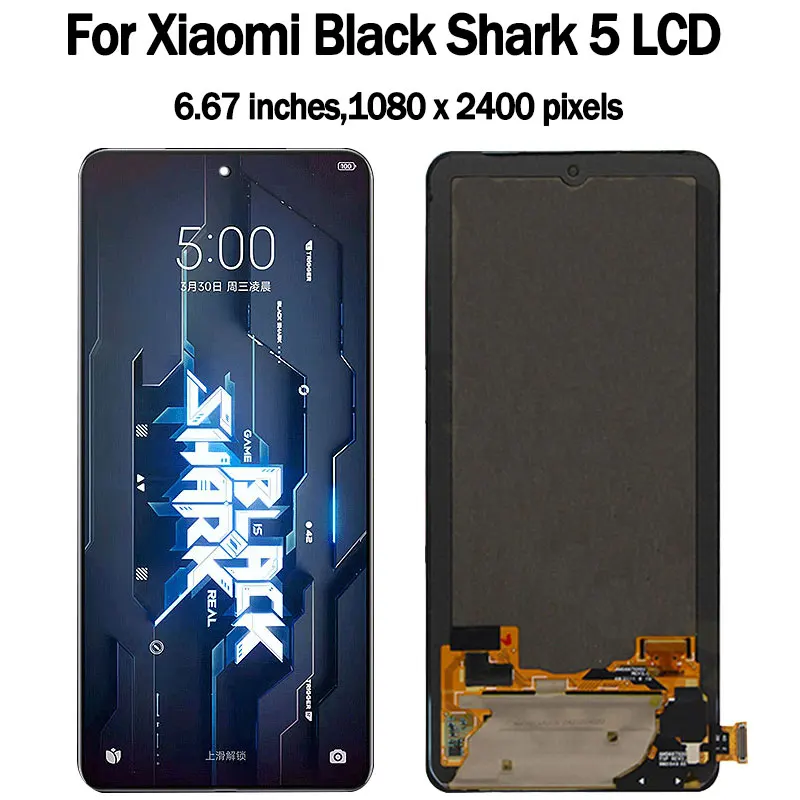 6.6“New lcd For Xiaomi Black Shark 5 RS 5RS LCD SHARK PAR-A0 Display Touch Screen Digitizer Frame For BlackShark 5 lcd