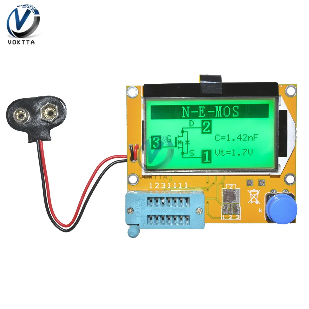 Mega328 LCR-T4 Digital Display Transistor Tester Diode Triode GM328A LCD Screen Capacitance Meter LCR\\PWM Meter MOS/PNP/NPN