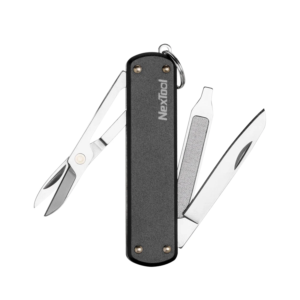 NexTool Outdoor Mini Folding Multifunctional Knife Mini Scissors Small Screwdriver 64.5mm Pocket Knife Creative Tool Nail File