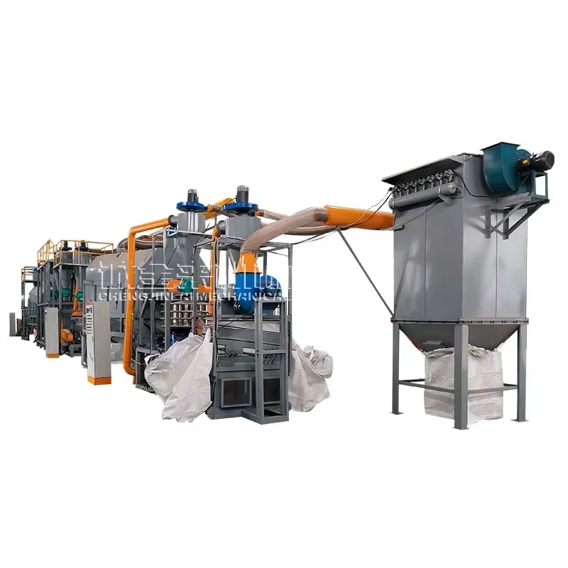 Lithium Battery Positive Negative Electrode Sheet Crushing and Separation Equipment, Cylinder Supporting for Recycling Line