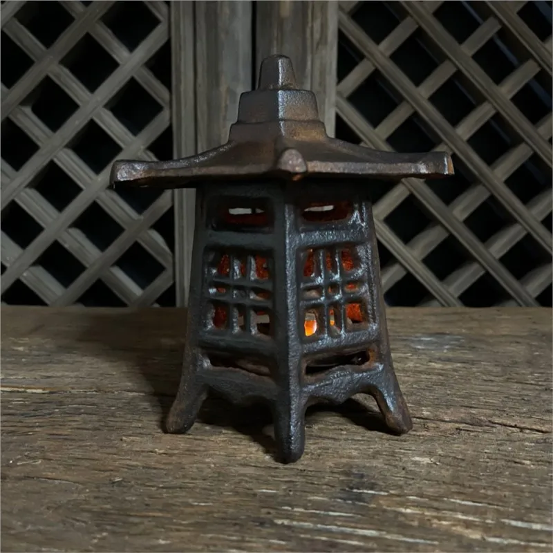 Creative Retro Iron Candlestick/Oil Lamp Hanging Home Desktop Decorative Ornament Candle Holder Chinese Incense Burner 1PCSLF207