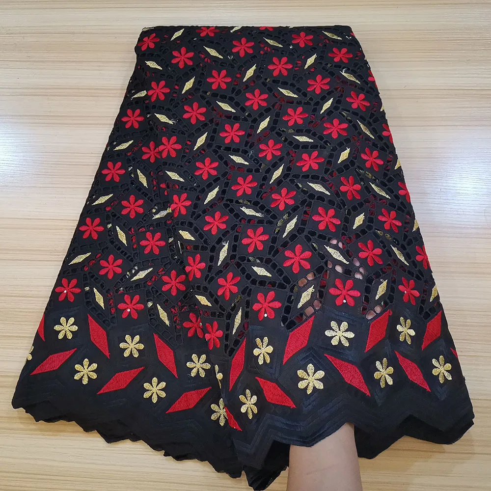 Bestway 2024 New Swiss Voile African Dry Lace Fabric High Quality Rhinestone Borer Embroidery Nigerian Asoebi Robe Sewing Laces