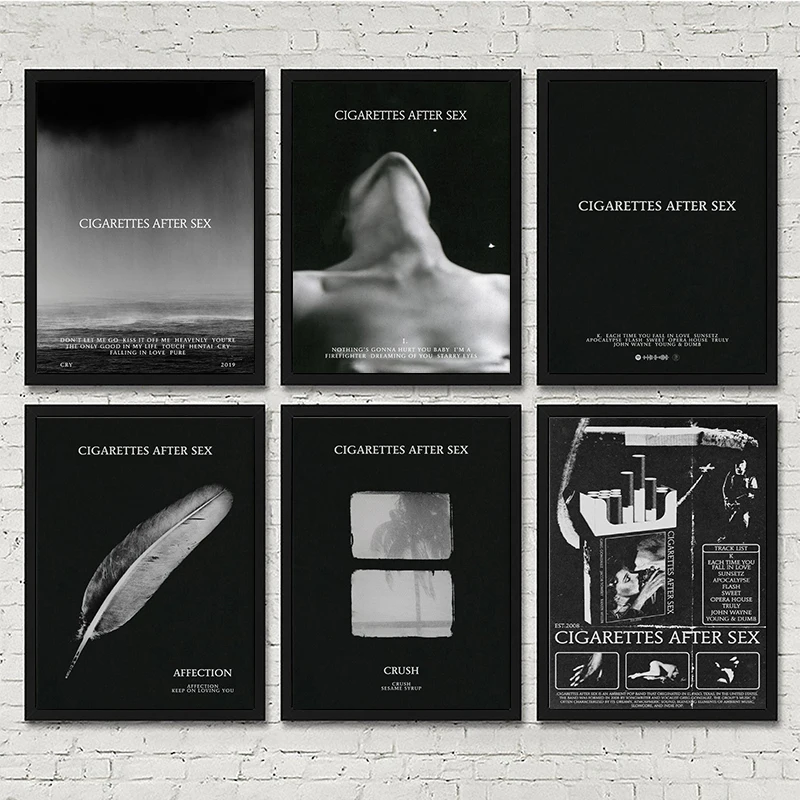 Черные современные женские сигареты после секса, картины на холсте, постеры и принты, настенные художественные картины для украшения гостиной, Cuadros